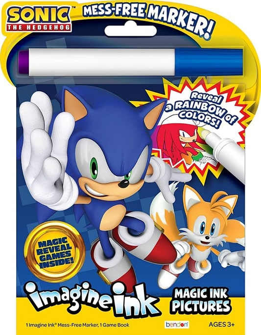 Bendon Sonic the Hedgehog Coloring and Activity Book with Imagine Ink